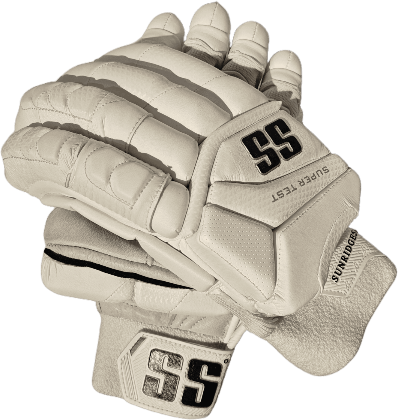 SS TON Super Test White Cricket Batting Gloves - RH SS TON Super Test White Cricket Batting Gloves - RH