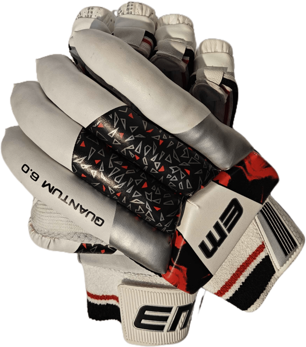 AASHRAY EM Quantum 6.0 Leather Palm Cricket Batting Gloves LH AASHRAY EM Quantum 6.0 Leather Palm Cricket Batting Gloves LH